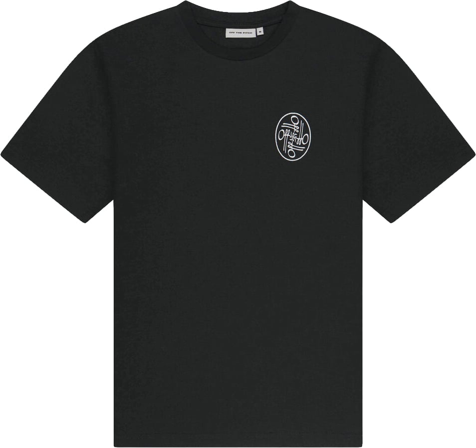 OFF THE PITCH Never Settle Regular Fit Tee Black Zwart