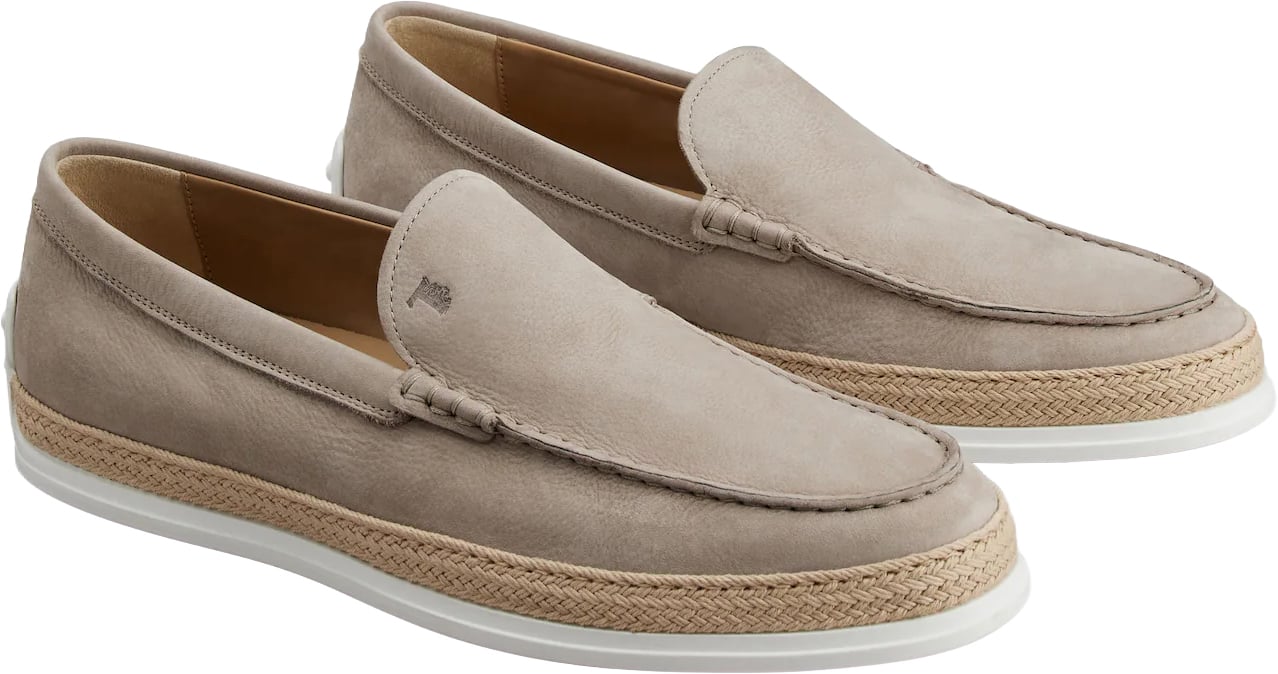 Tod's Slip-ons in Nubuck Beige