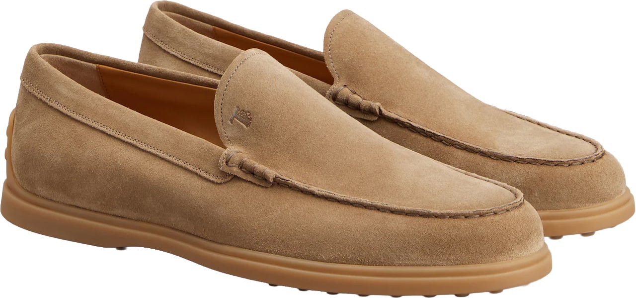Tod's Slipper Loafers in Suede Bruin