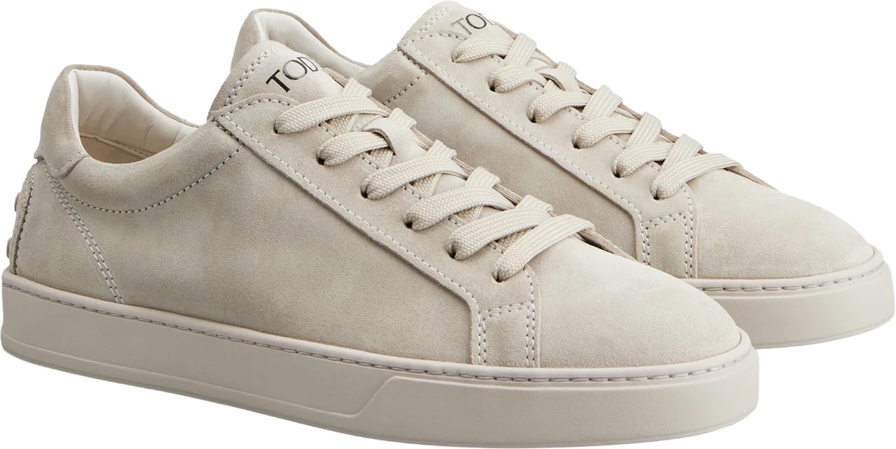 Tod's Sneakers in Suede Beige