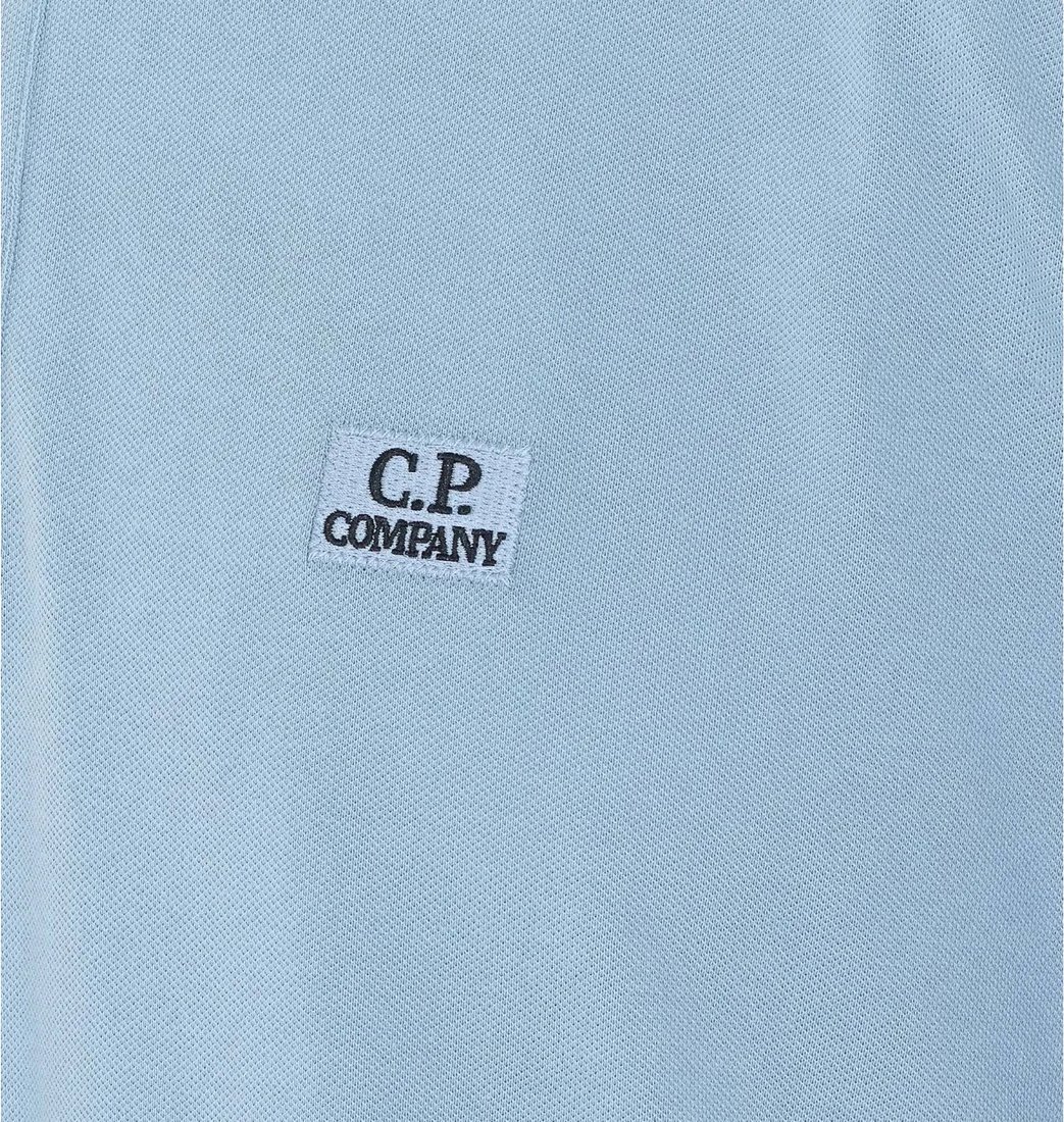CP Company Logo Polo Blauw