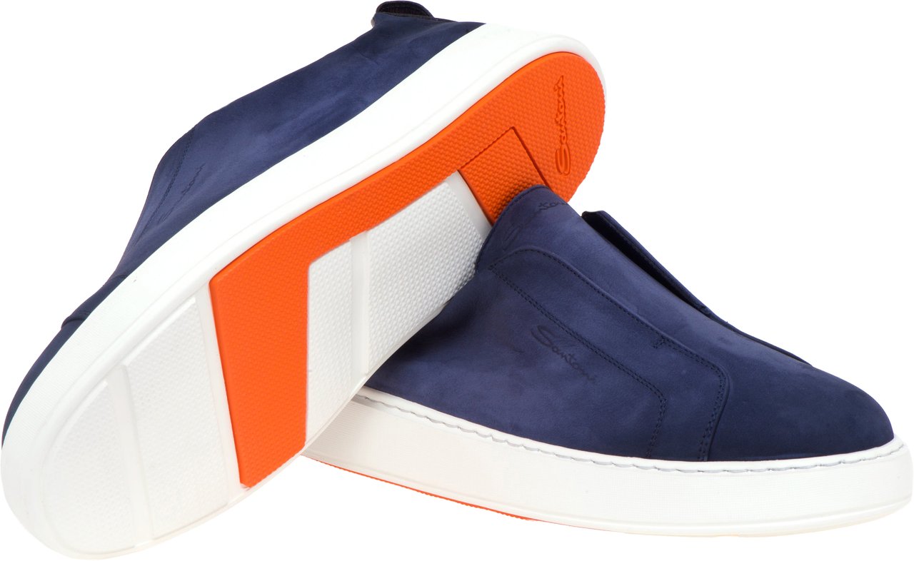 Santoni Slip-on sneaker Blauw