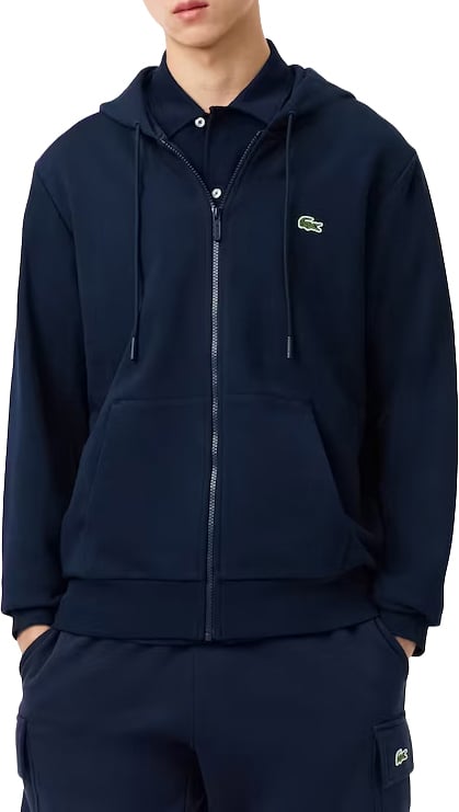 Lacoste sweatjacket navy Blauw