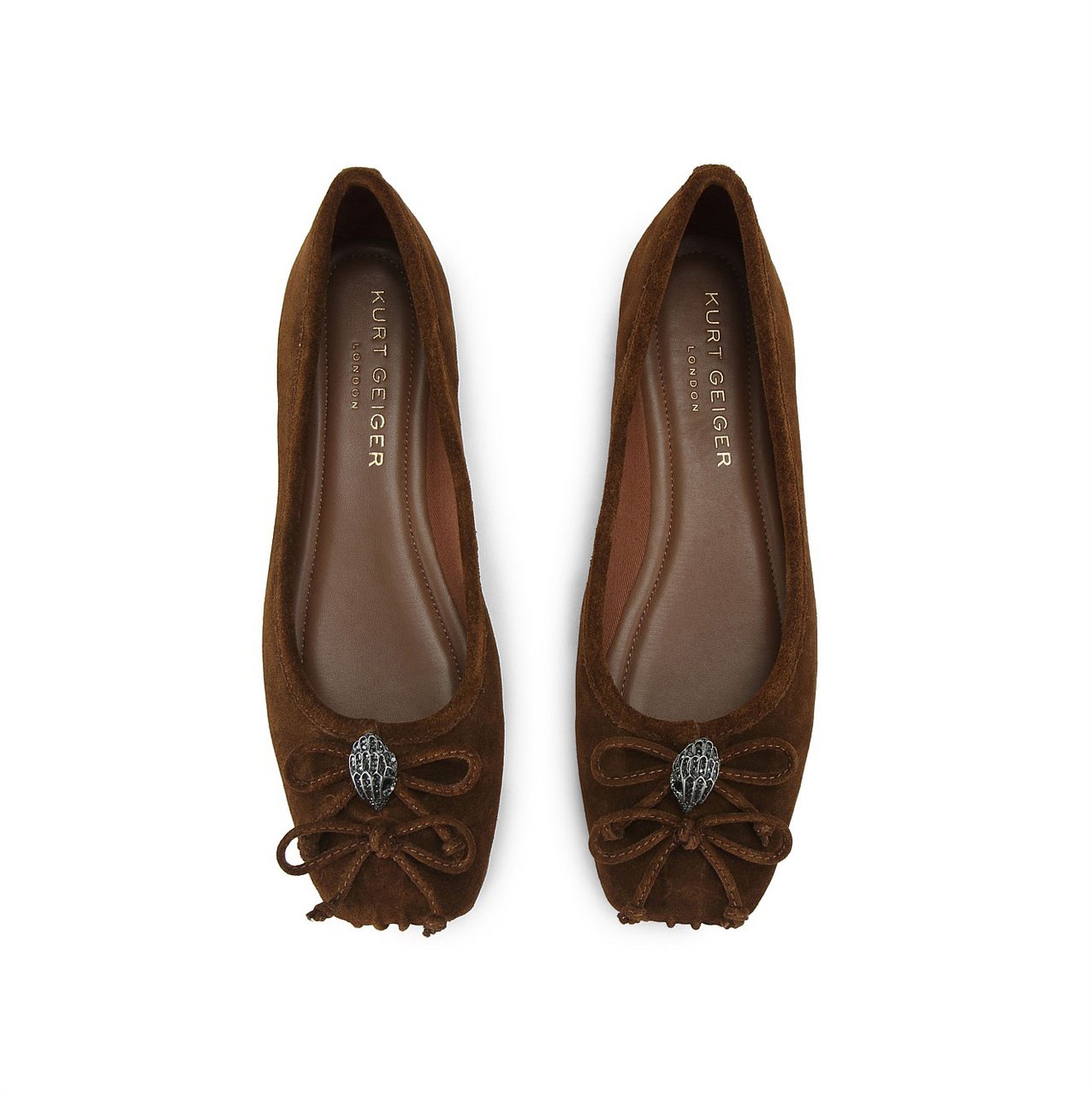 Kurt Geiger London Eagle Square Ballarina Bruin