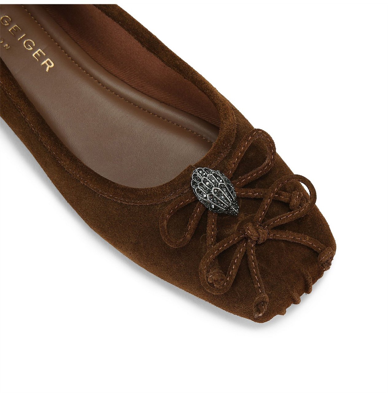 Kurt Geiger London Eagle Square Ballarina Bruin