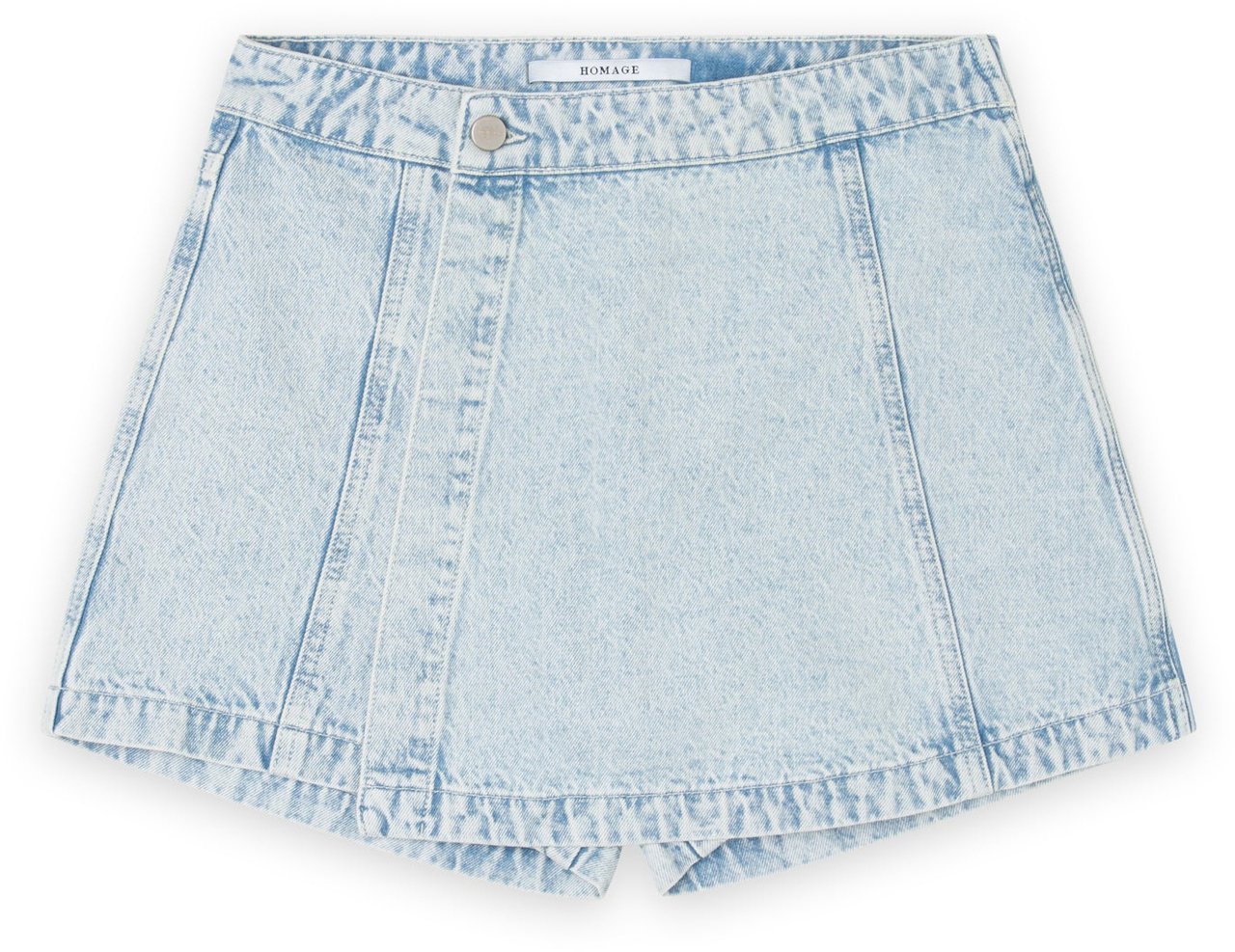 Homage to Denim Denim short blue Blauw