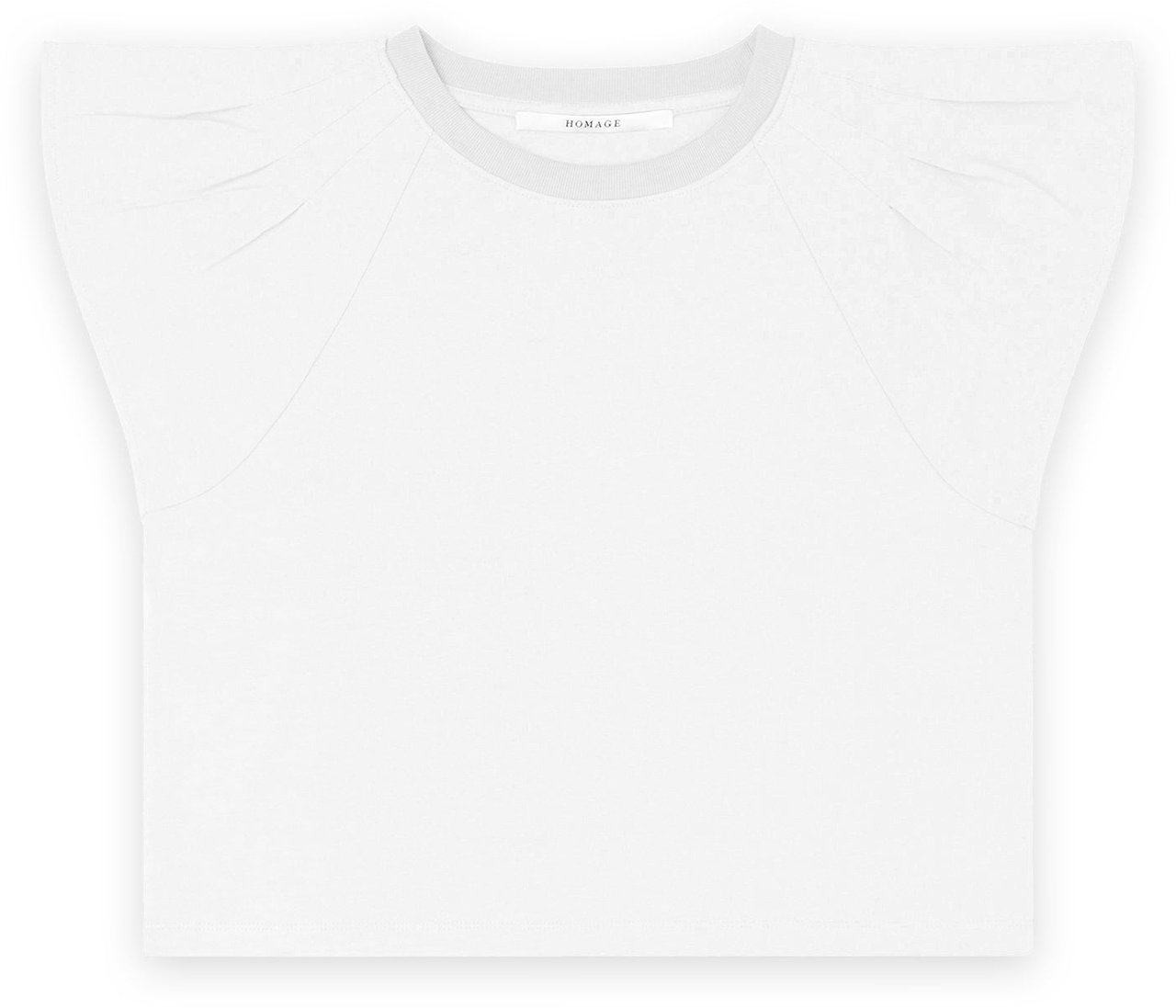 Homage to Denim tops white Wit