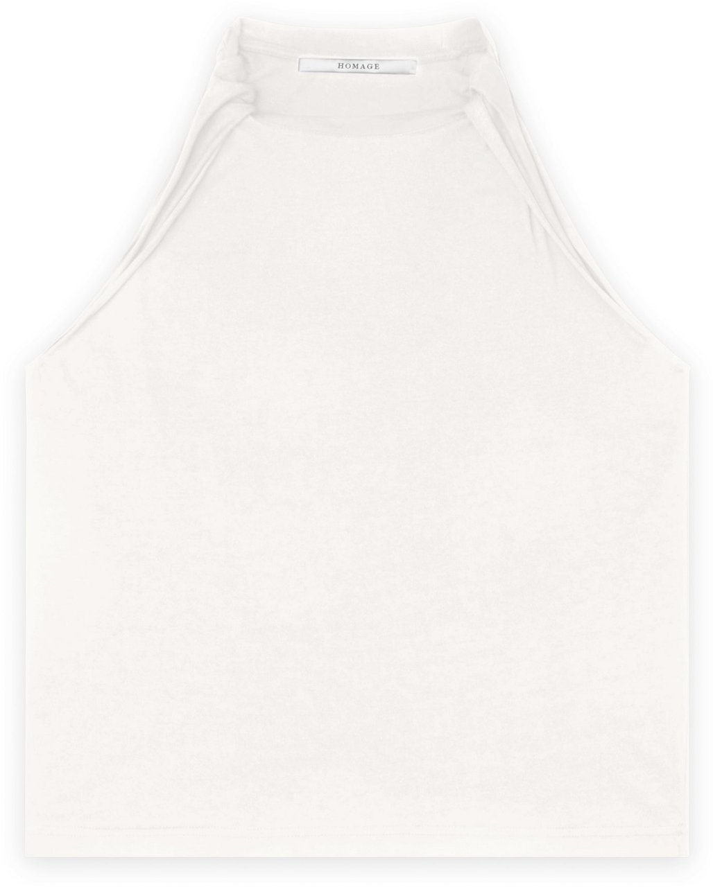 Homage to Denim top twisted off white Wit