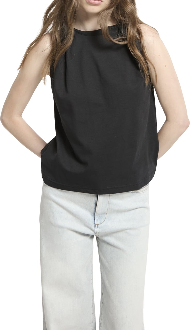 Homage to Denim top black twisted Zwart