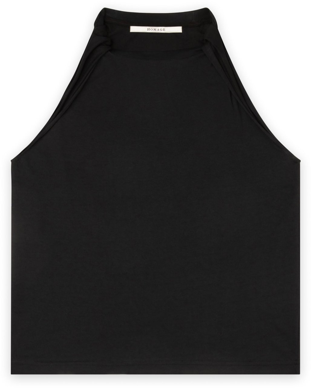 Homage to Denim top black twisted Zwart