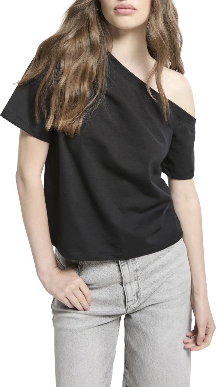 Homage to Denim top black Zwart