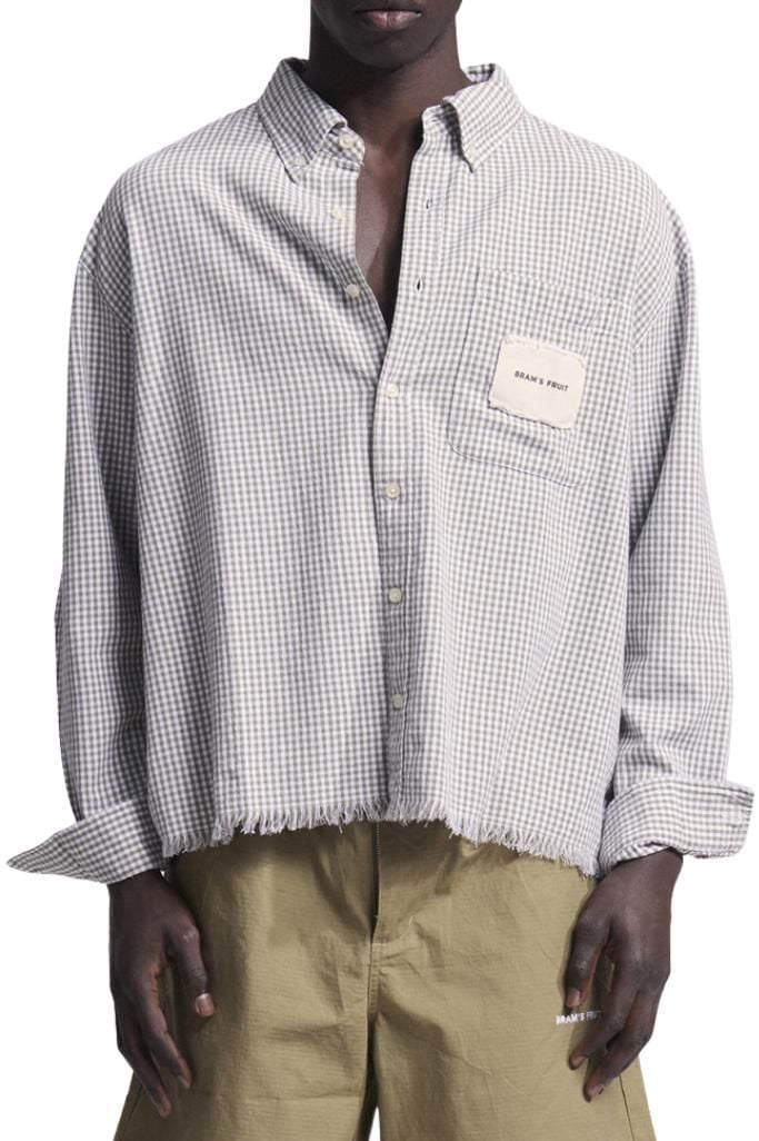 Bram's Fruit overshirt checked green Groen