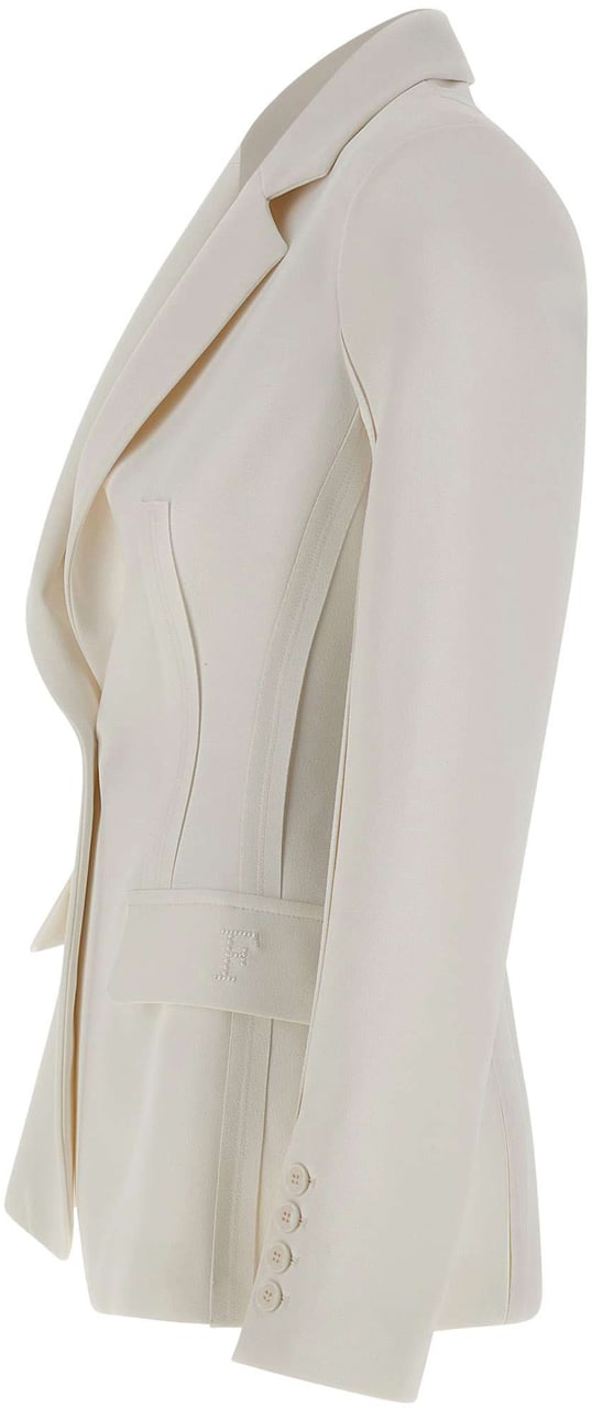 Elisabetta Franchi Jackets Ivory Wit