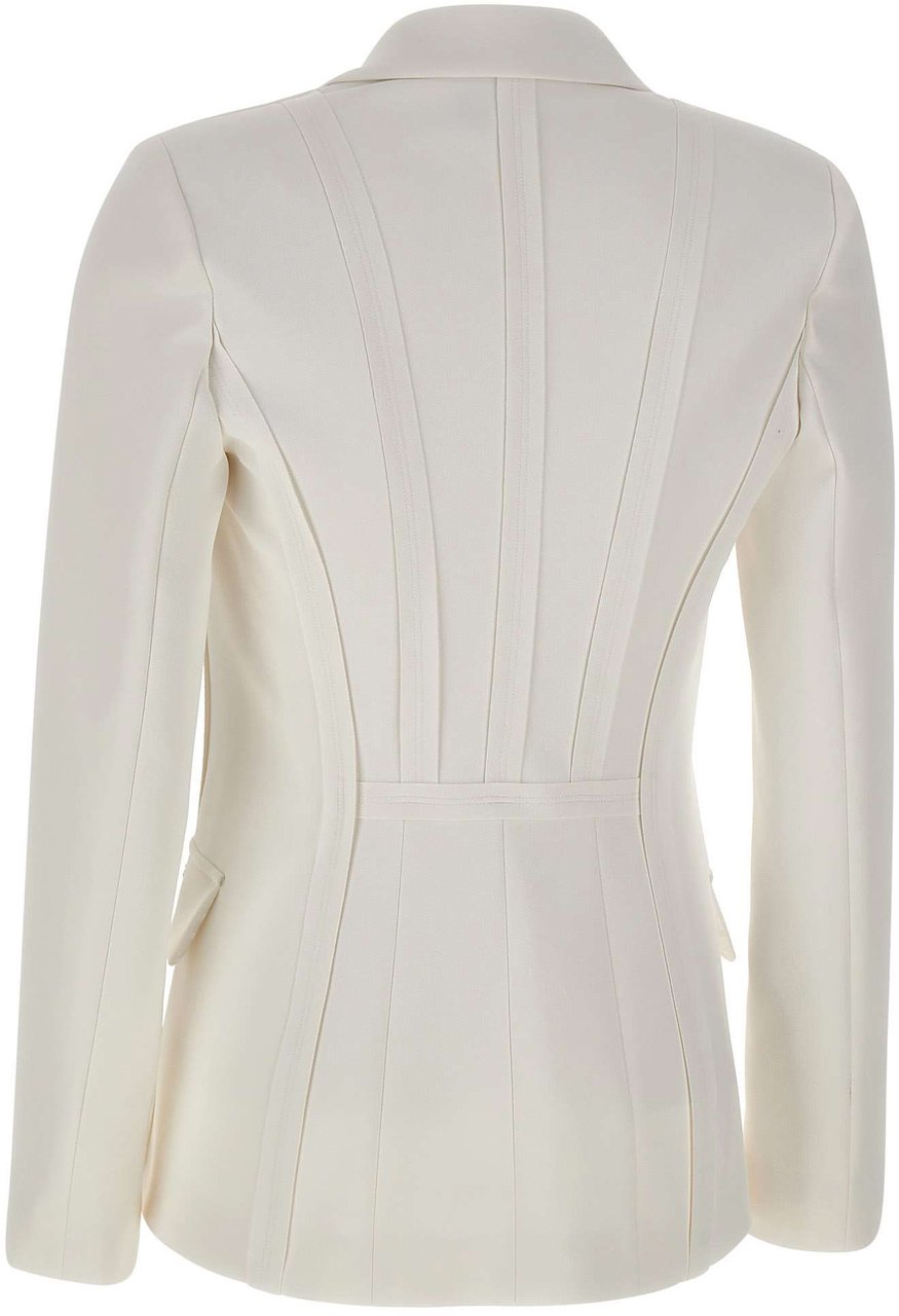 Elisabetta Franchi Jackets Ivory Wit
