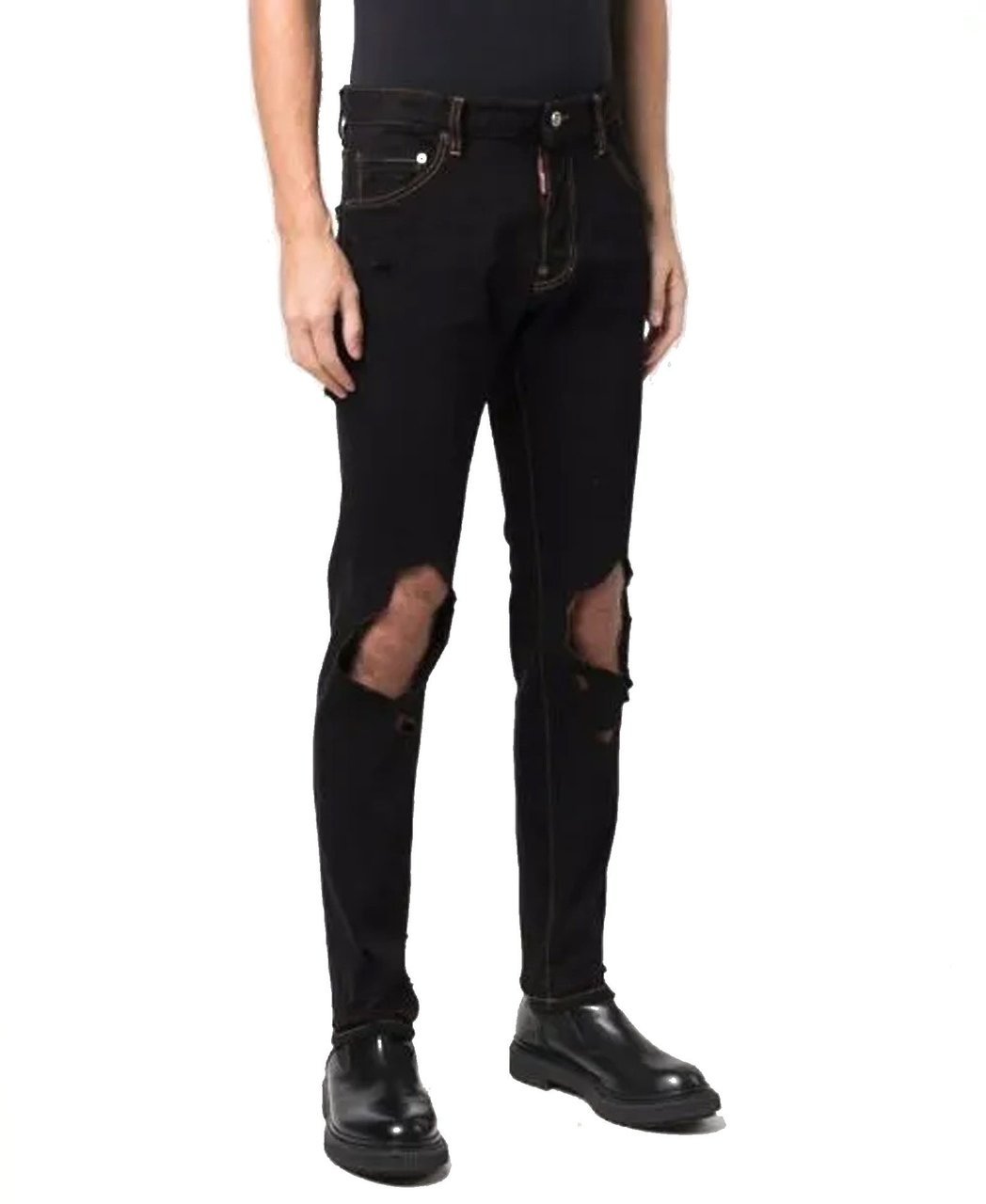 Dsquared2 Dsquared2 Cotton Denim Jeans Zwart