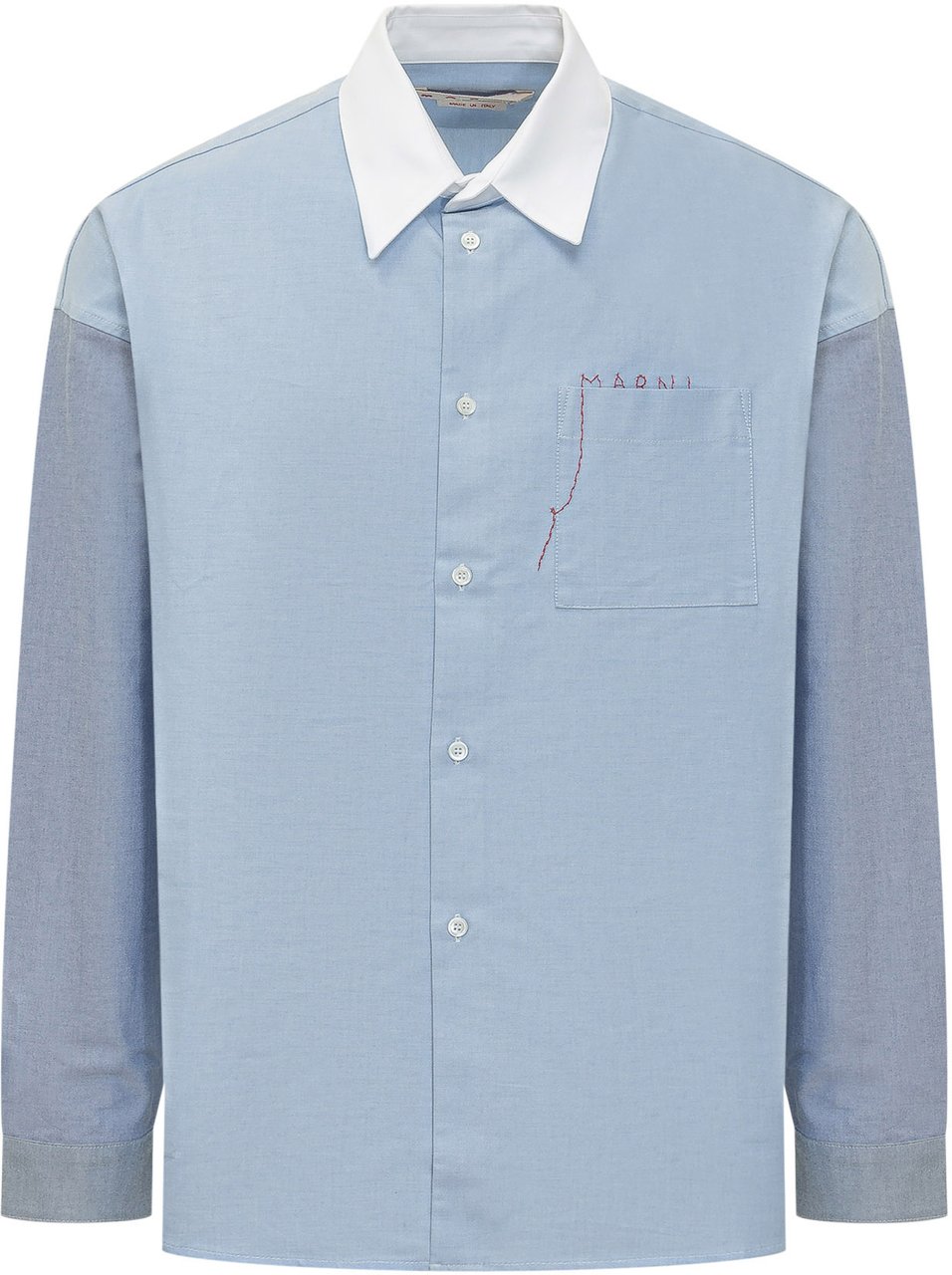 Marni Shirts Sapphire Lichtblauw
