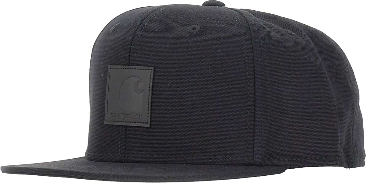 Carhartt Wip Black Logo Cap Black Zwart