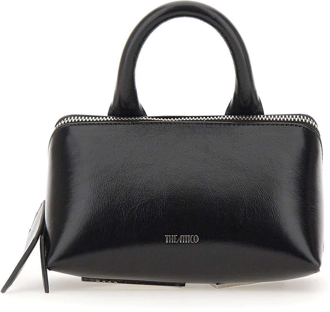 The Attico Friday Mini Bag Patent Nero Zwart