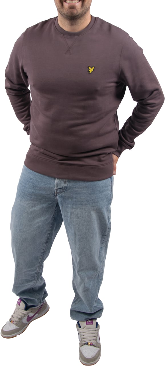 Lyle & Scott Crew Neck Sweater espresso bruin Bruin