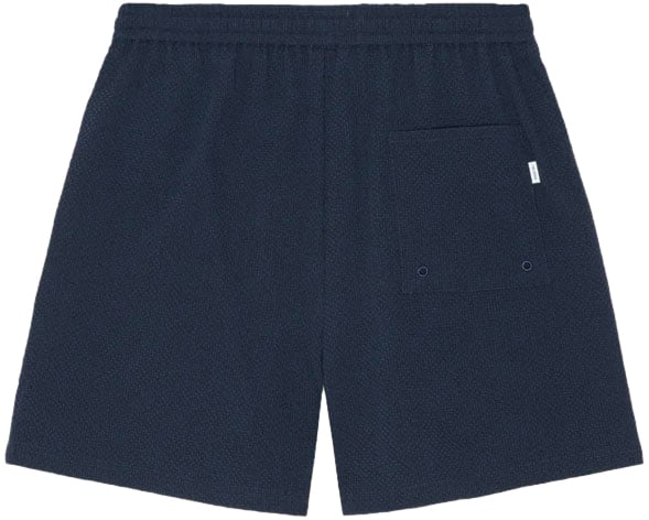 Les Deux short de bain les deux stan seersucker polyester dark navy Blauw