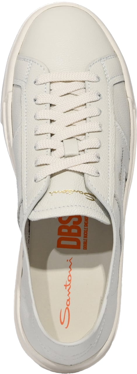 Santoni Sneakers Cream Wit
