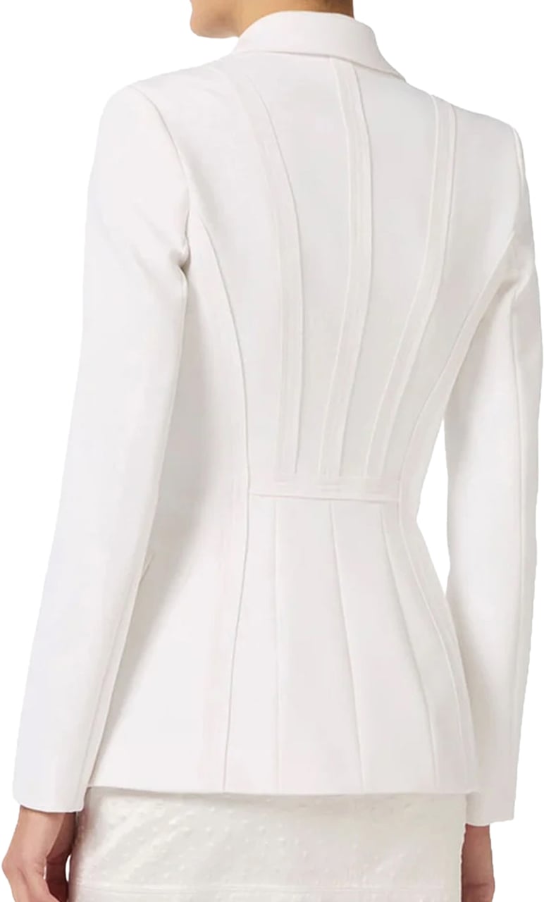 Elisabetta Franchi Jackets Ivory Wit