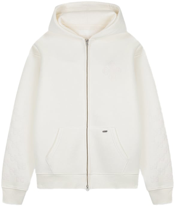 Croyez Croyez Cross Zip Hoodie Wit