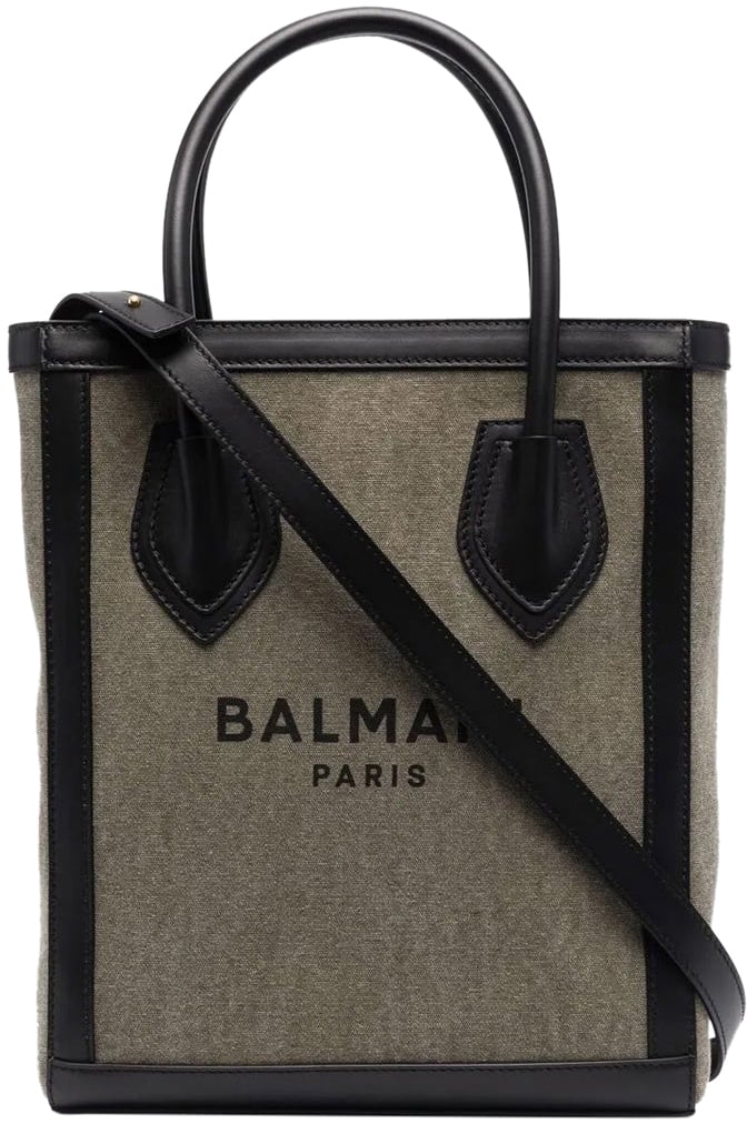 Balmain Balmain Logo Tote Bag Groen
