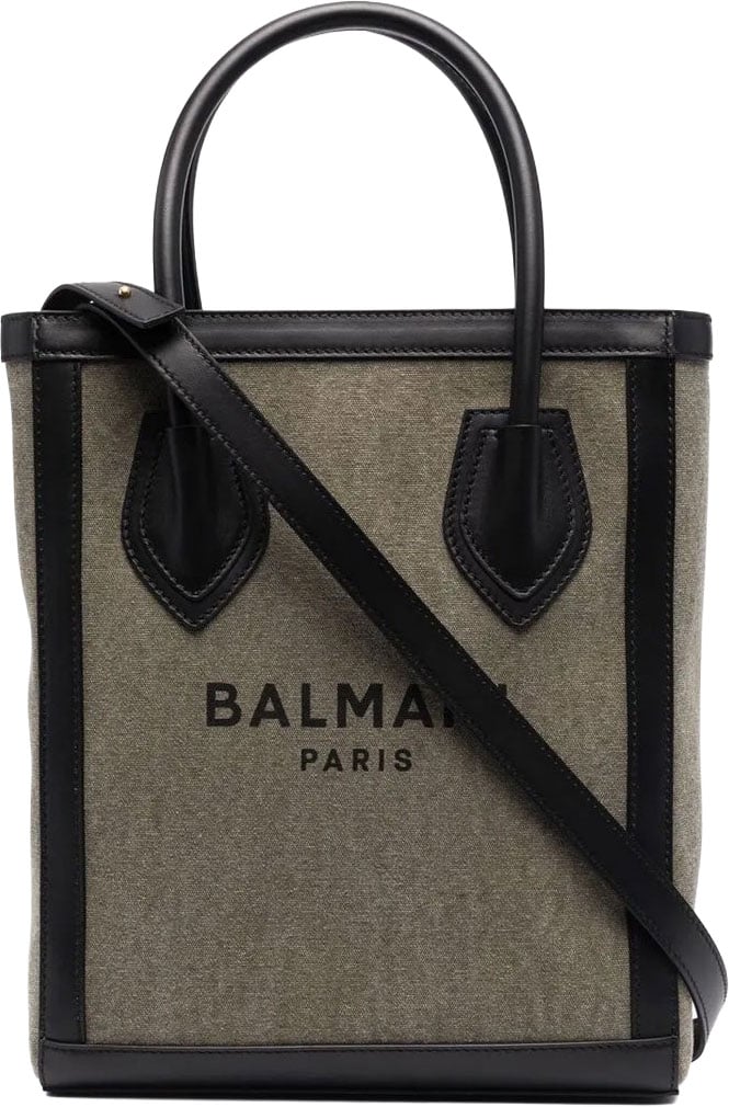 Balmain Balmain Logo Tote Bag Groen