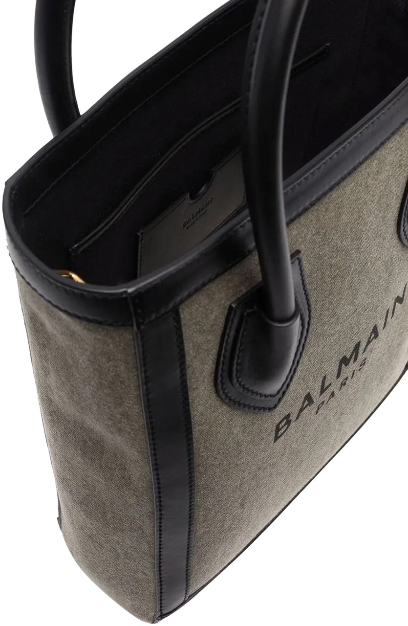Balmain Balmain Logo Tote Bag Groen