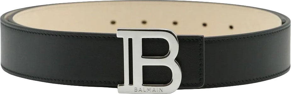 Balmain BALMAIN Leather Belt Zwart