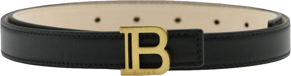 Balmain BALMAIN Leather Belt Zwart