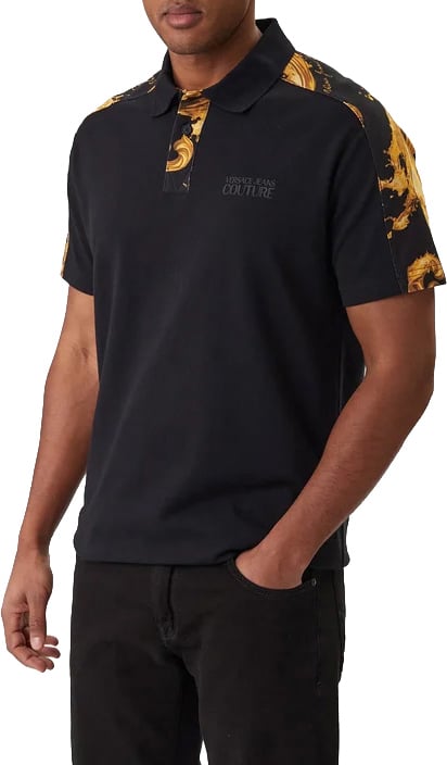 Versace Jeans Couture Polo Black/Blue Zwart