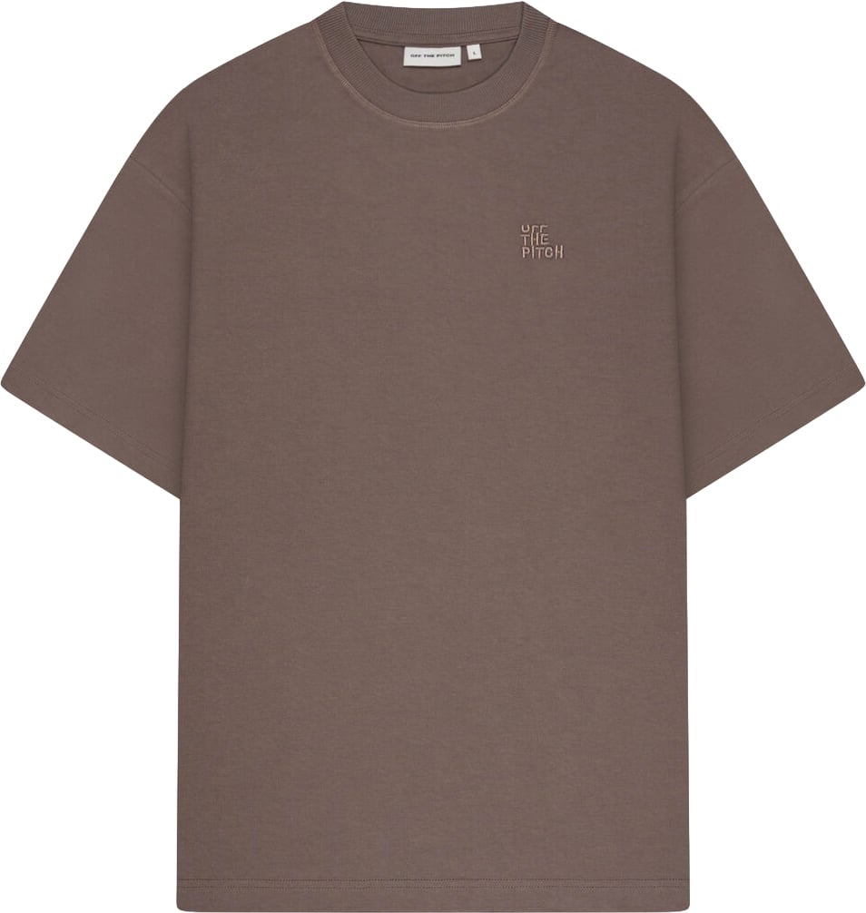 OFF THE PITCH Corsage Loose Fit Tee Ash Brown Bruin