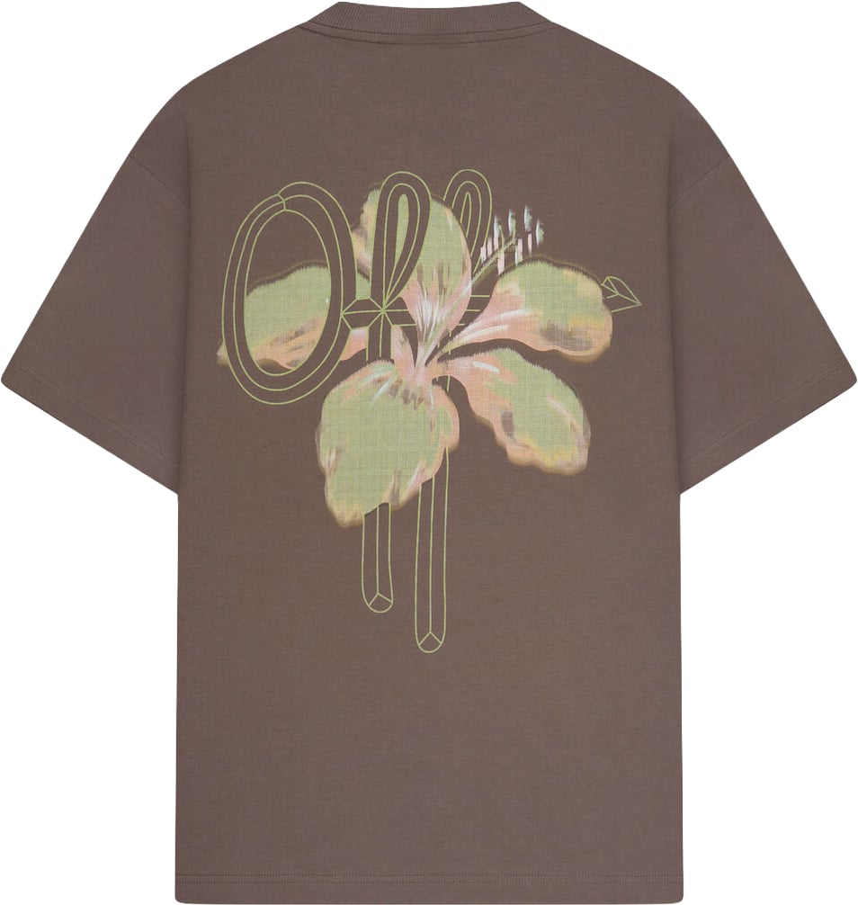 OFF THE PITCH Corsage Loose Fit Tee Ash Brown Bruin