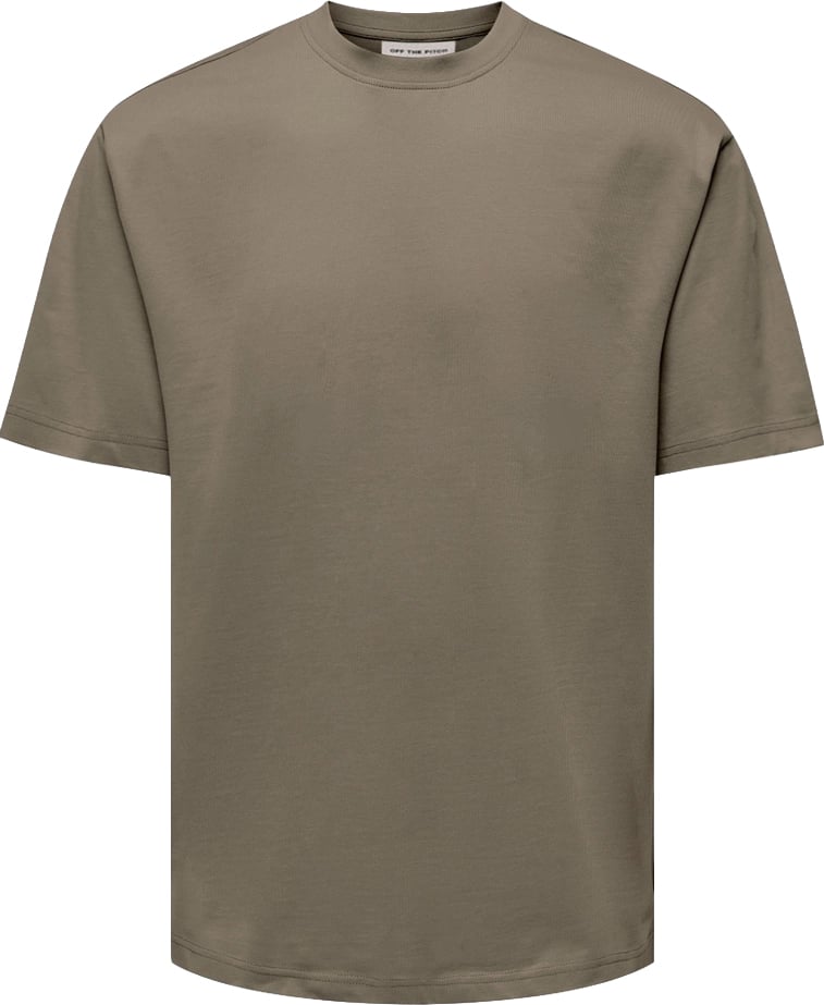 OFF THE PITCH Phantom Oversized Fit Tee Ash Brown Bruin