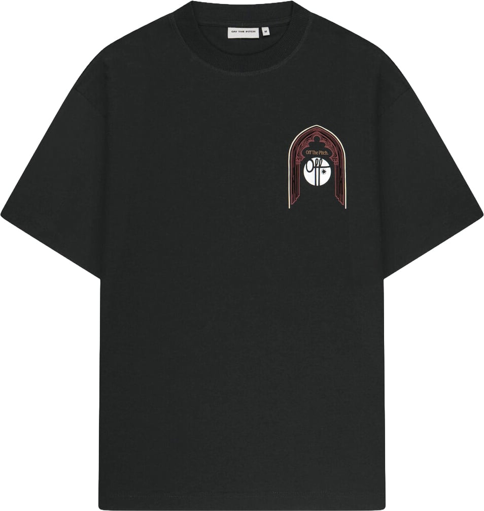 OFF THE PITCH Sacred Loose Fit Tee Black Zwart