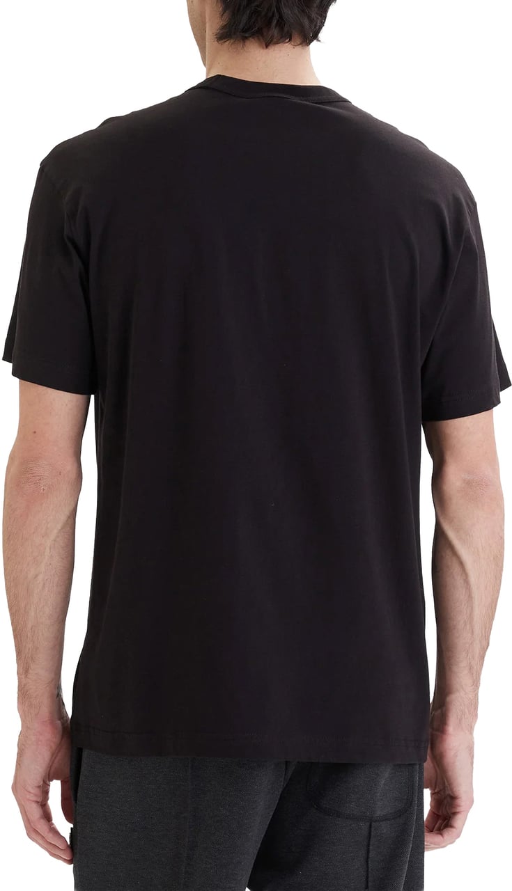Versace Jeans Couture Logo Splash T-shirt Black Zwart