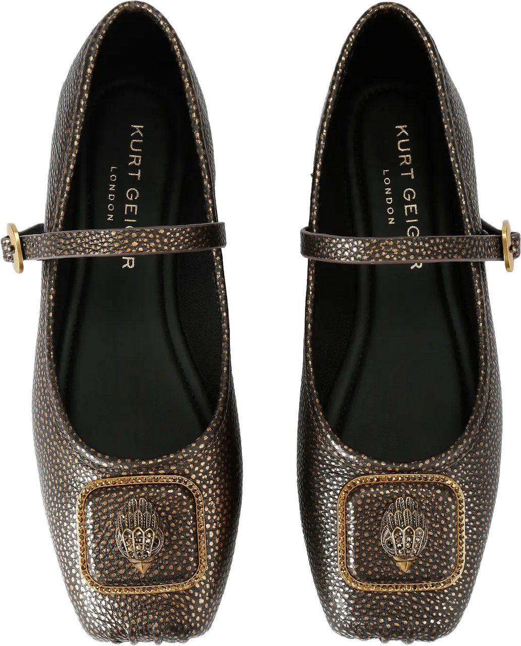 Kurt Geiger London Pimlico Ballarina Metallic
