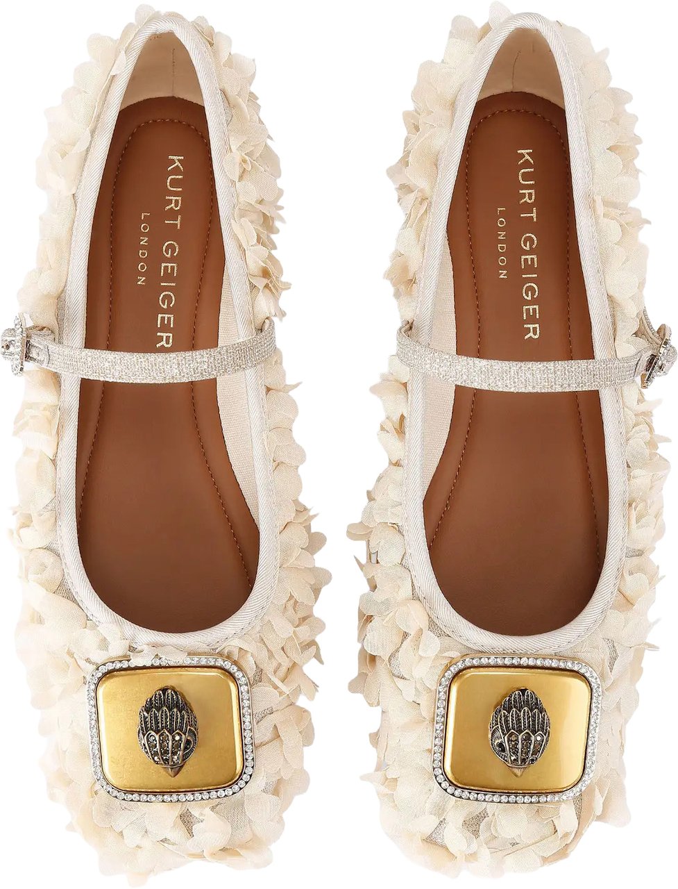 Kurt Geiger London Pimlico Ballarina Beige