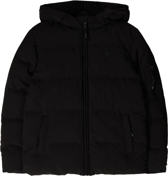 Ballin Amsterdam Logo Badge Padded Jacket Zwart