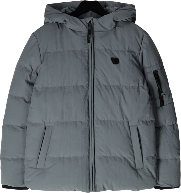 Ballin Amsterdam Logo Badge Padded Jacket Blauw