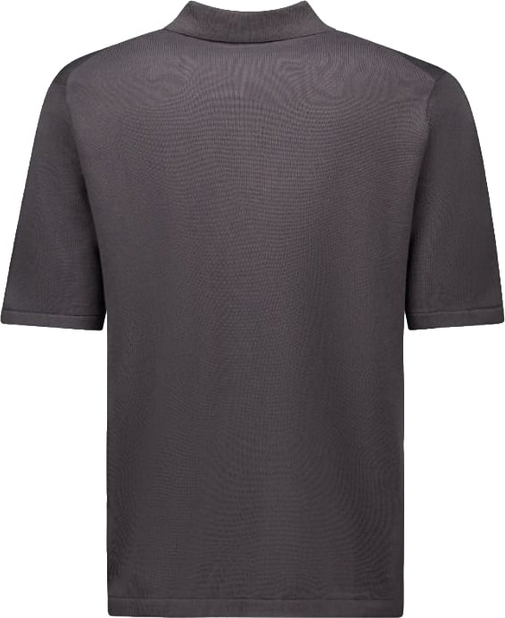 Airforce Knitted polo zip Metallic