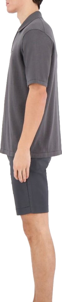 Airforce Knitted polo zip Metallic