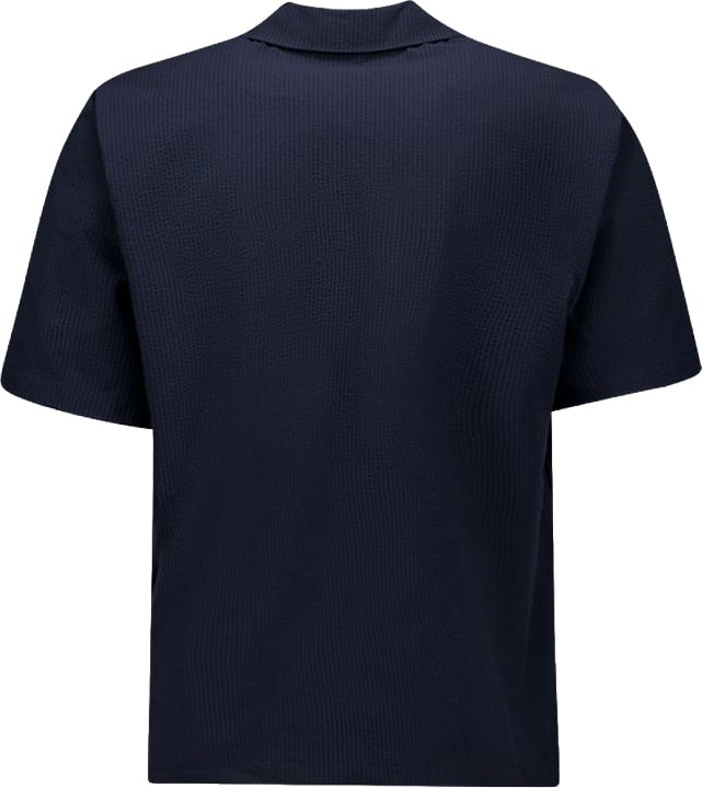Airforce Seesucker Polo Shirt Blauw