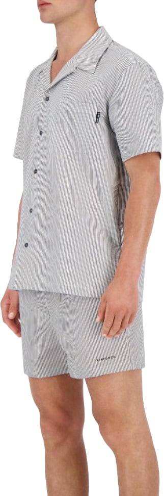 Airforce Seesucker Polo Shirt Blauw