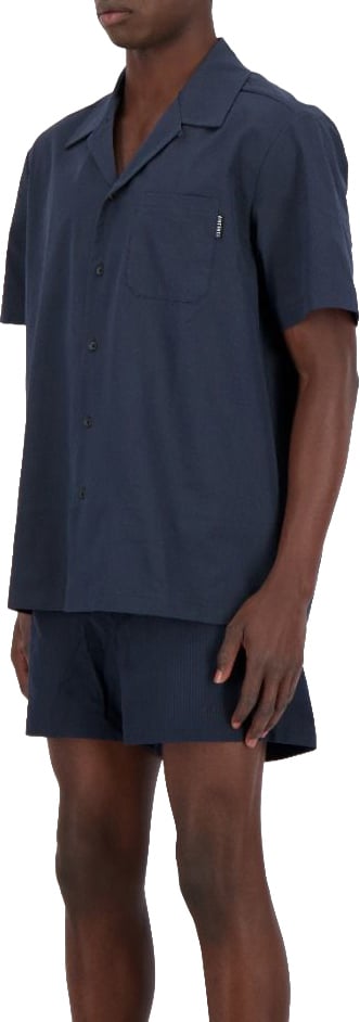 Airforce Seesucker Polo Shirt Blauw