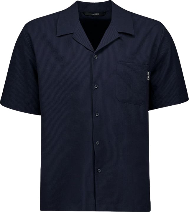 Airforce Seesucker Polo Shirt Blauw