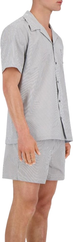 Airforce Seesucker Polo Shirt Blauw