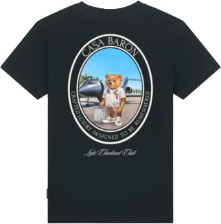 Baron Filou T-Shirt Oval Backprint Zwart